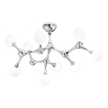 Ideal Lux - LED Surface-Mounted Chandelier NODINO 9xG9/3W/230V Ø 83 cm Polished Chrome/White