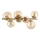 Ideal Lux - LED Surface-mounted chandelier PERLAGE 6xG9/3W/230V 49 cm gold/smoky