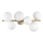 Ideal Lux - LED Surface-mounted chandelier PERLAGE 6xG9/3W/230V 49 cm gold/white