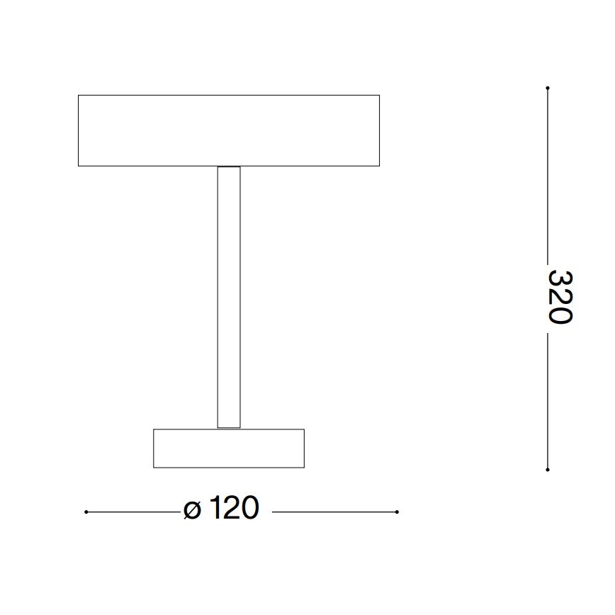 Ideal Lux - LED Touch outdoor lamp TOFFEE LED/2W/230V CRI 90 IP54 black