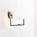 Ideal Lux - LED Wall lamp BIRDS 1xG9/3W/230V black/gold