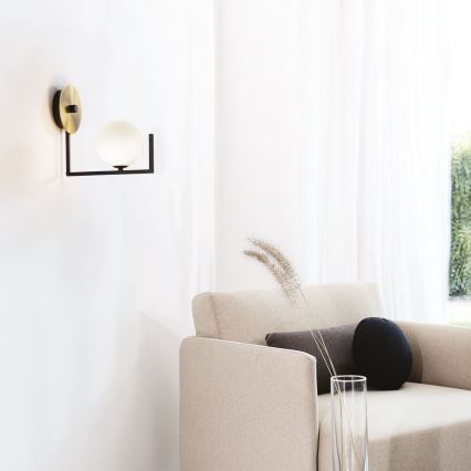 Ideal Lux - LED Wall lamp BIRDS 1xG9/3W/230V black/gold