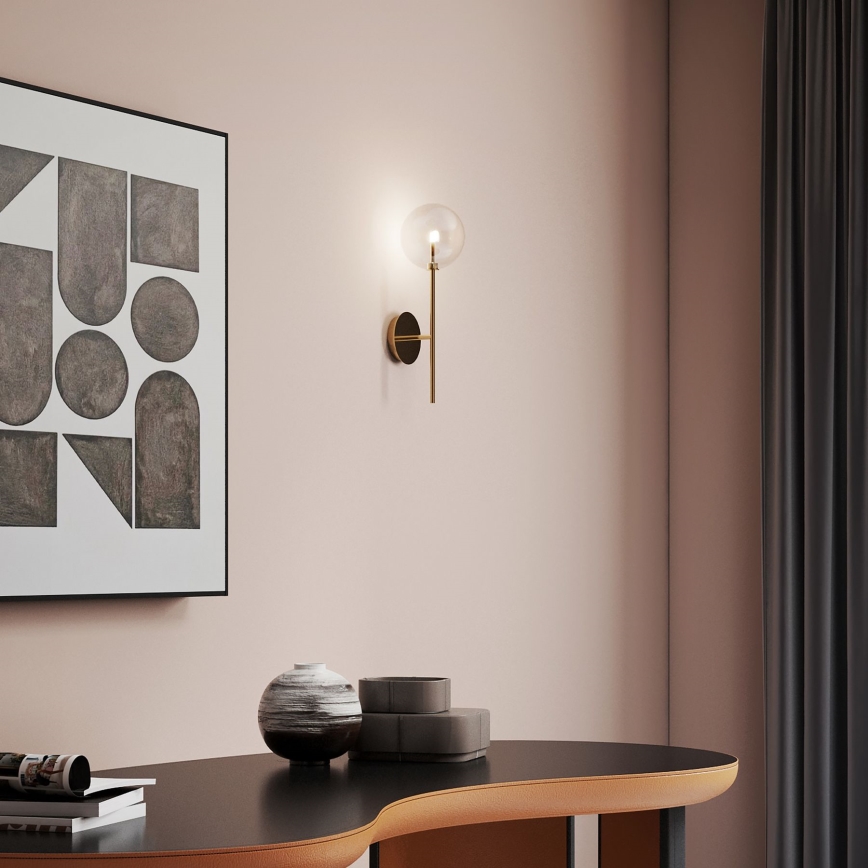 Ideal Lux - LED Wall lamp EQUINOXE 1xG4/2W/230V brass/clear