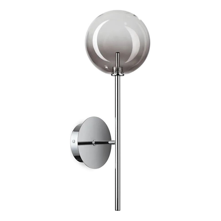 Ideal Lux - LED Wall lamp EQUINOXE 1xG4/2W/230V shiny chrome/smoky