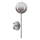 Ideal Lux - LED Wall lamp EQUINOXE 1xG4/2W/230V shiny chrome/smoky