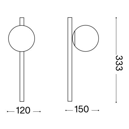 Ideal Lux - LED Wall light BINOMIO 1xG9/3W/230V white