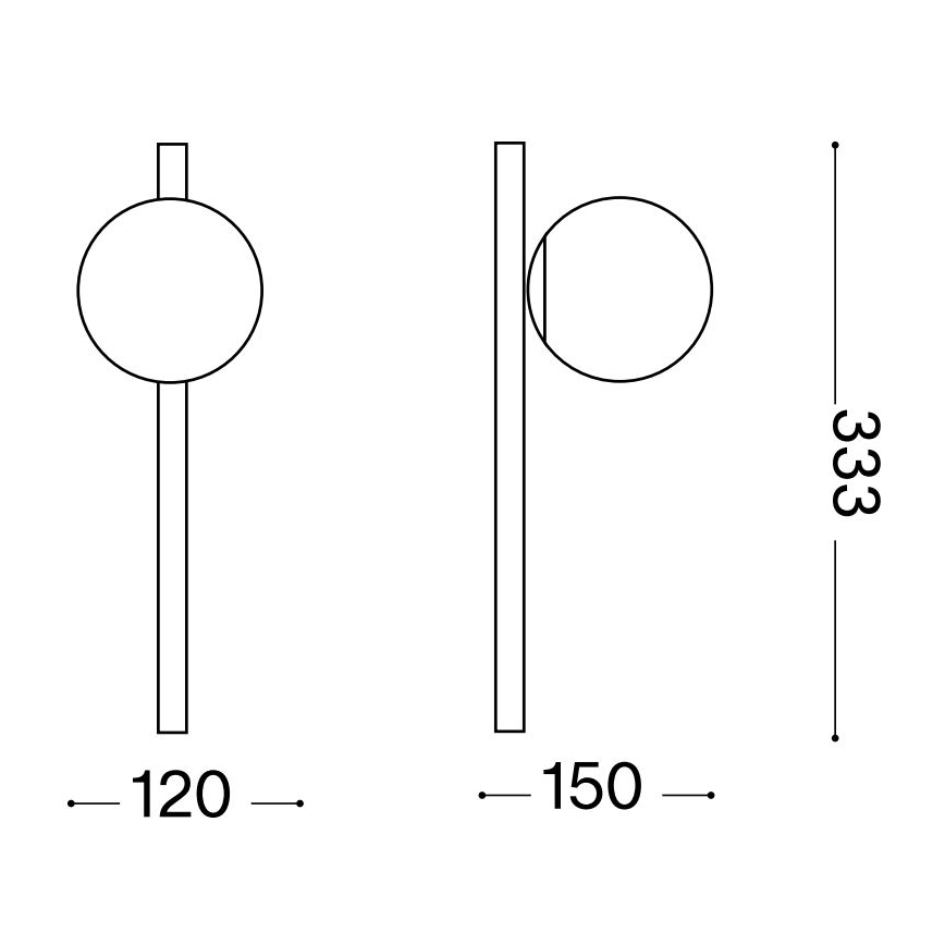 Ideal Lux - LED Wall light BINOMIO 1xG9/3W/230V white