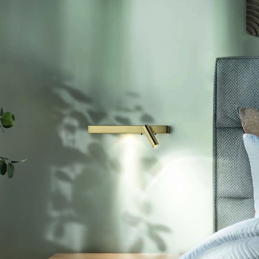 Ideal Lux - LED Wall light BONNE 2xLED/6,5W/230V CRI 90 gold
