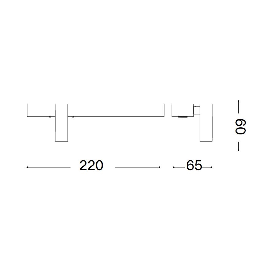 Ideal Lux - LED Wall Light BONNE 2xLED/6,5W/230V CRI 90 matte chrome