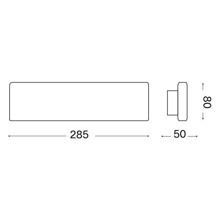 Ideal Lux - LED Wall light DESK LED/12,5W/230V CRI 90 black