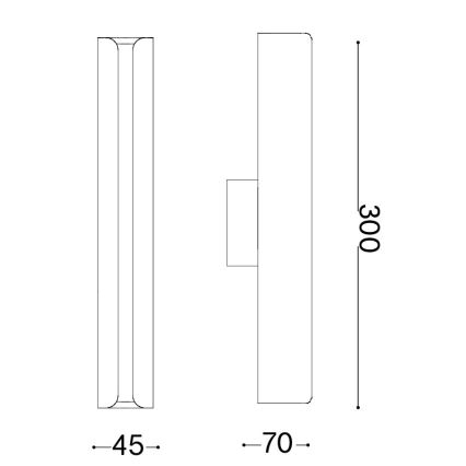 Ideal Lux - LED wall light DORICA LED/8.5W/230V CRI 90 anthracite