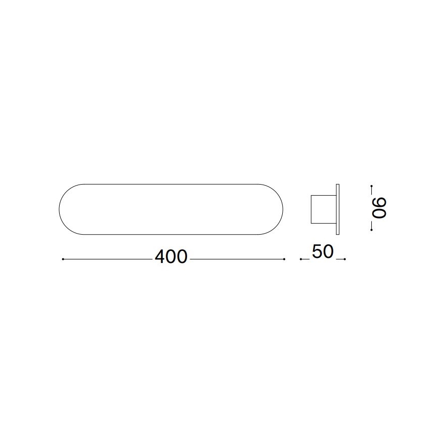Ideal Lux - LED Wall light ECHO LED/20W/230V 40 cm CRI 90 brass