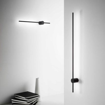 Ideal Lux - LED Wall light ESSENCE LED/12W/230V 3000K 70 cm CRI 90 black
