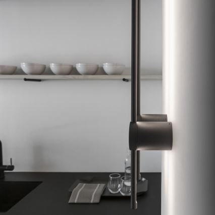 Ideal Lux - LED Wall light ESSENCE LED/12W/230V 3000K 70 cm CRI 90 black