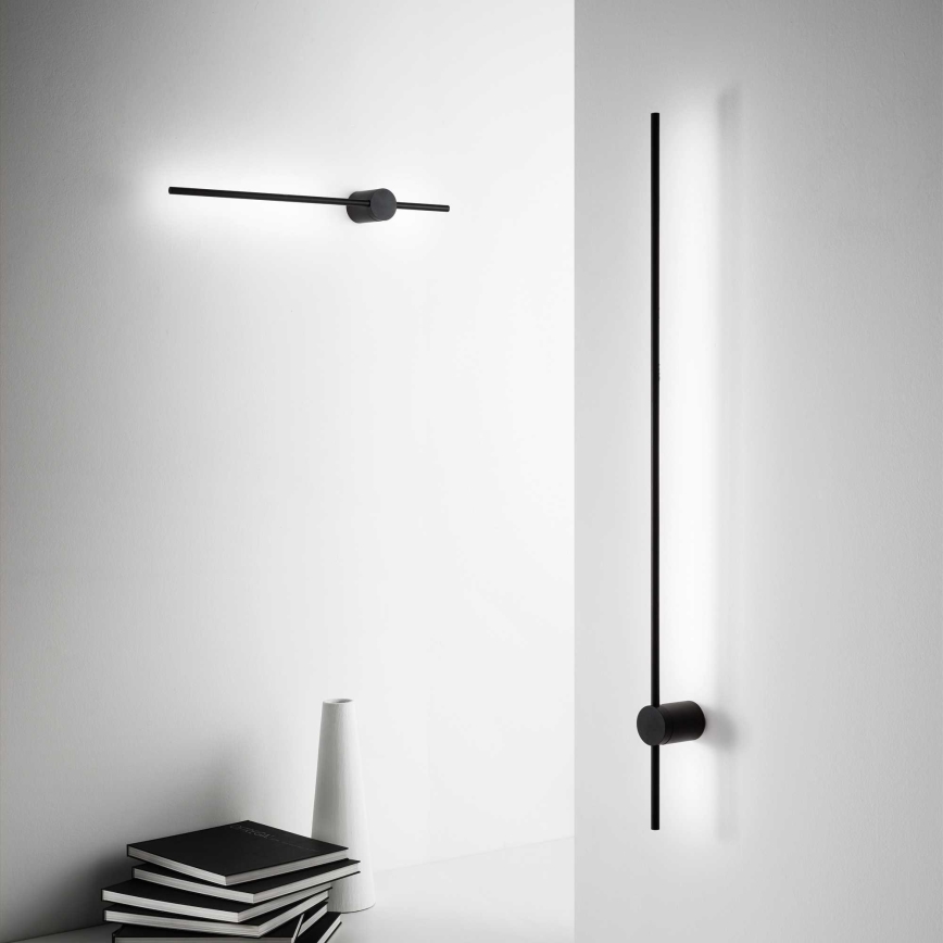 Ideal Lux - LED Wall light ESSENCE LED/19W/230V 3000K 124 cm CRI 90 black
