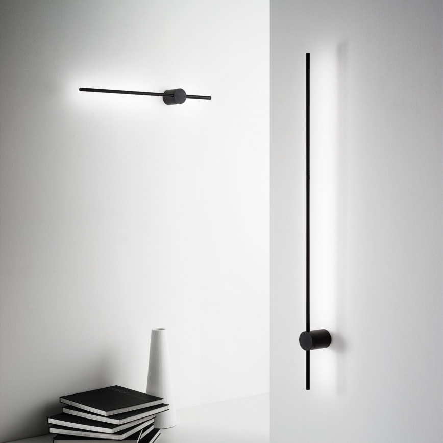 Ideal Lux - LED Wall light ESSENCE LED/19W/230V 4000K 124 cm CRI 90 black