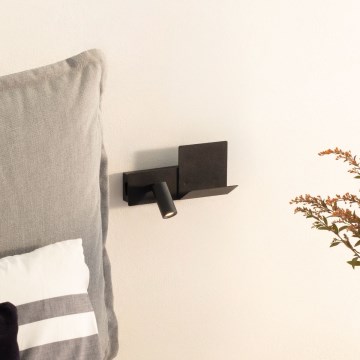 Ideal Lux - LED Wall light KOMODO LED/4,5W/230V USB CRI 90 black