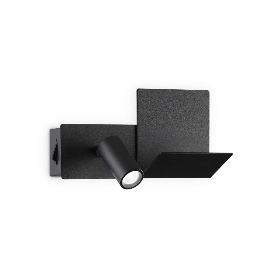 Ideal Lux - LED Wall light KOMODO LED/4,5W/230V USB CRI 90 black