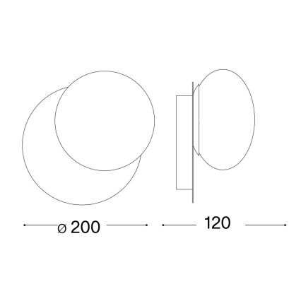 Ideal Lux - LED Wall light NINFEA 1xGX53/9W/230V gold
