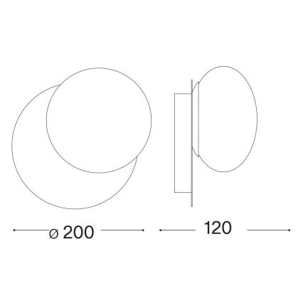 Ideal Lux - LED Wall light NINFEA 1xGX53/9W/230V gold