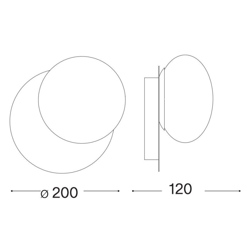 Ideal Lux - LED Wall light NINFEA 1xGX53/9W/230V gold