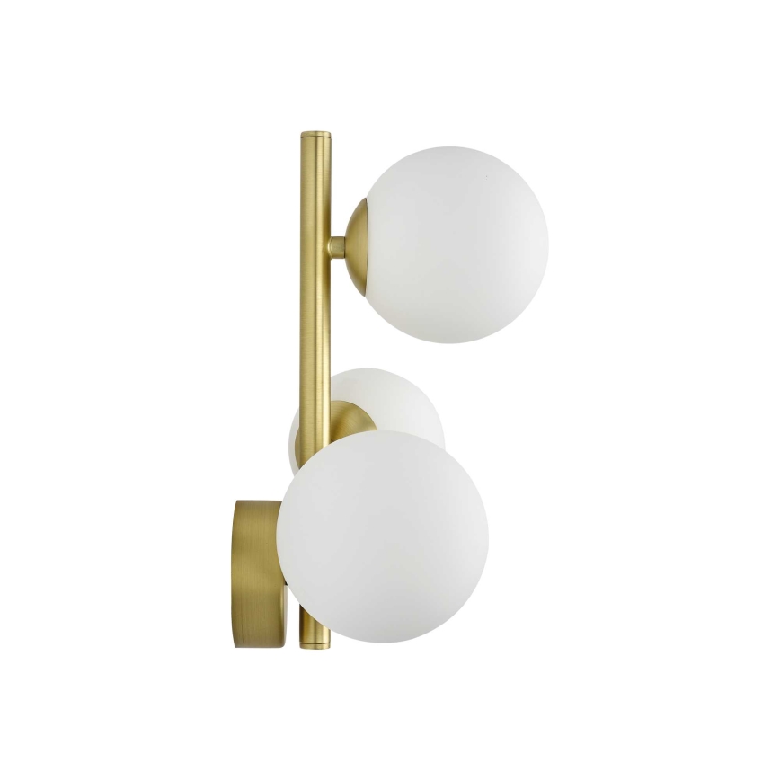 Ideal Lux - LED Wall light PERLAGE 3xG9/3W/230V gold/white