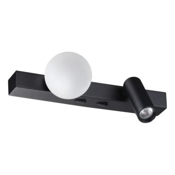 Ideal Lux - LED Wall light PING PONG 2xLED/3W/230V CRI 90 black