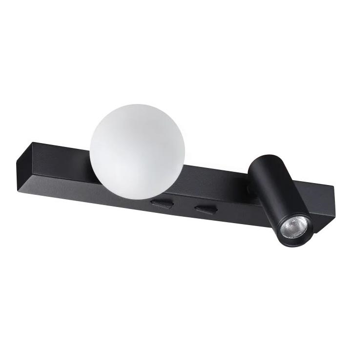Ideal Lux - LED Wall light PING PONG 2xLED/3W/230V CRI 90 black