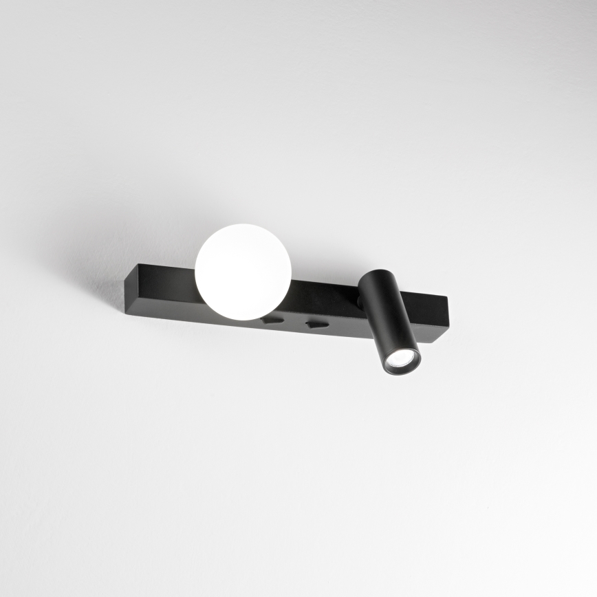 Ideal Lux - LED Wall light PING PONG 2xLED/3W/230V CRI 90 black