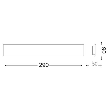 Ideal Lux - LED Wall light ZIG ZAG LED/12,5W/230V 29 cm CRI 90 white