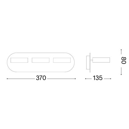 Ideal Lux - LED Wall-Mounted Spotlight OBY 3xLED/6W/230V CRI 90 white