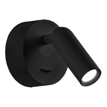 Ideal Lux - LED Wall spotlight BEAN LED/3W/230V CRI 90 black