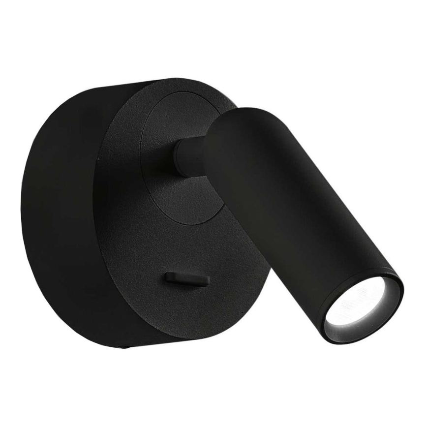 Ideal Lux - LED Wall spotlight BEAN LED/3W/230V CRI 90 black