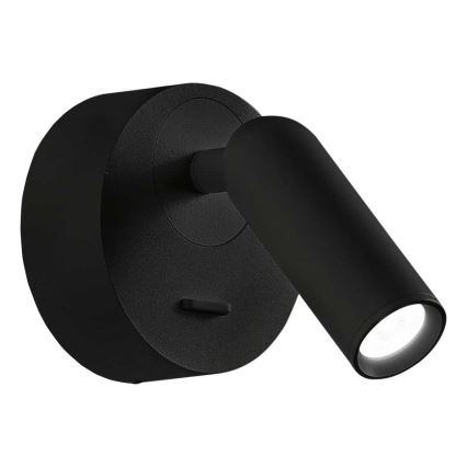 Ideal Lux - LED Wall spotlight BEAN LED/3W/230V CRI 90 black