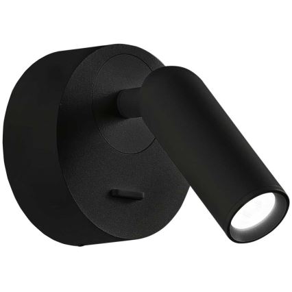 Ideal Lux - LED Wall spotlight BEAN LED/3W/230V CRI 90 black