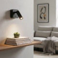 Ideal Lux - LED Wall spotlight BEAN LED/3W/230V CRI 90 black