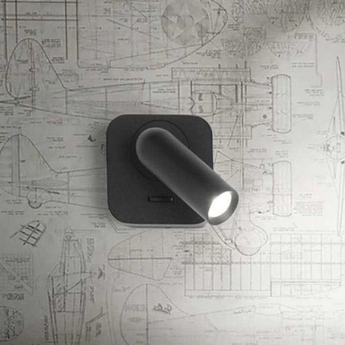 Ideal Lux - LED Wall spotlight BEAN LED/3W/230V CRI 90 black