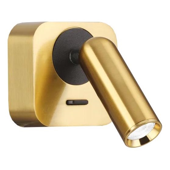 Ideal Lux - LED Wall spotlight BEAN LED/3W/230V CRI 90 gold