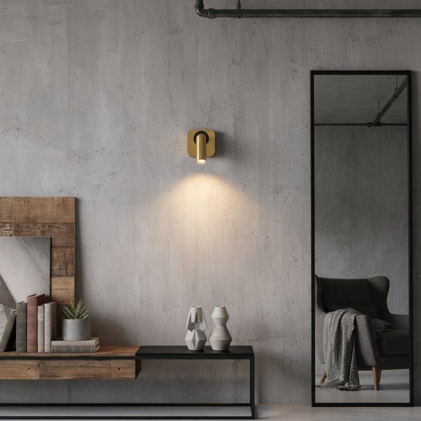 Ideal Lux - LED Wall spotlight BEAN LED/3W/230V CRI 90 gold