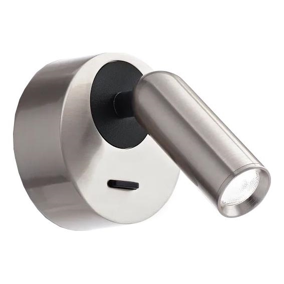 Ideal Lux - LED Wall spotlight BEAN LED/3W/230V CRI 90 shiny chrome