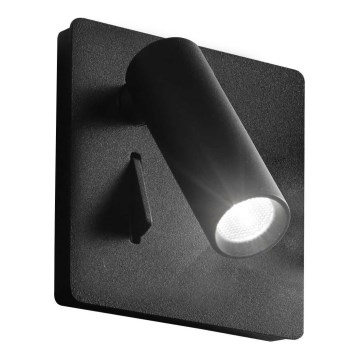 Ideal Lux - LED Wall spotlight LITE LED/3W/230V CRI 90 black