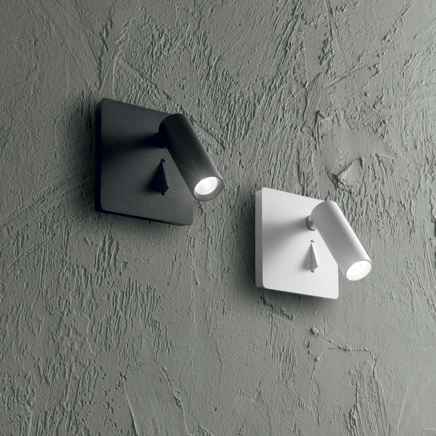 Ideal Lux - LED Wall spotlight LITE LED/3W/230V CRI 90 black