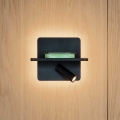 Ideal Lux - LED Wall spotlight PIANO LED/11,5W/230V USB black