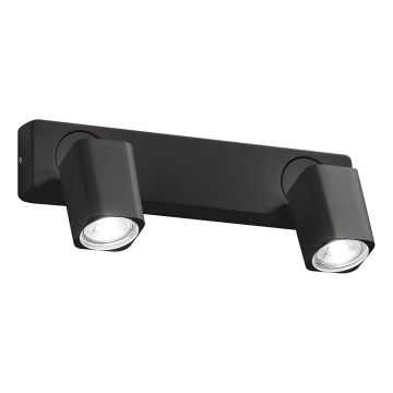 Ideal Lux - LED Wall Spotlight RUDY 2x GU10/7W/230V CRI 90 black