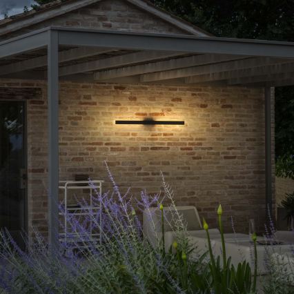 Ideal Lux - LINEA LED Outdoor Wall Light LED/20W/230V CRI 90 104 cm IP54 Black