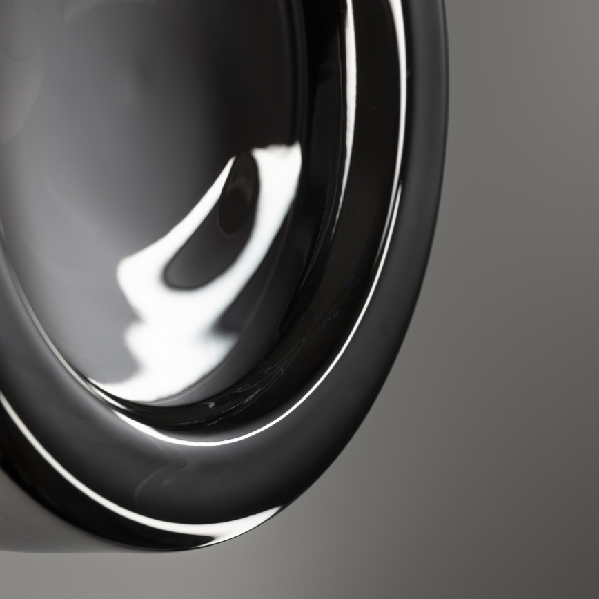 Ideal Lux - LED Bathroom Ceiling Light LOLLY 1xGX53/9W/230V Ø 10.5 cm Black/Smoky Black