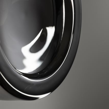 Ideal Lux - LOLLY LED Bathroom Ceiling Light, 1x GX53/9W/230V, Ø 10.5 cm, IP44, Black/Smoked Black