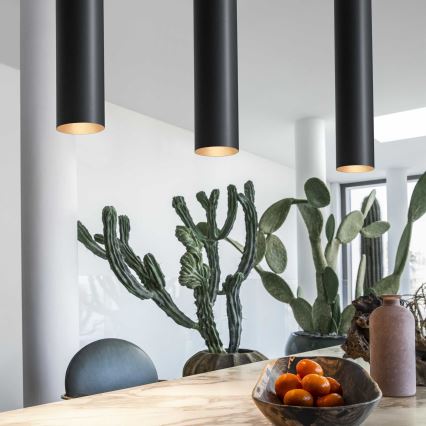 Ideal Lux - LOOK LED cable pendant 1x GU10/7W/230V CRI 90, dia. 6 cm, black