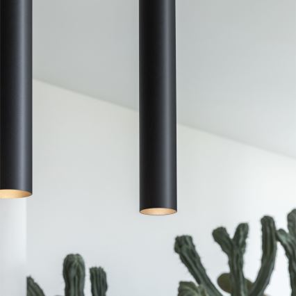 Ideal Lux - LOOK LED cable pendant 1x GU10/7W/230V CRI 90, dia. 6 cm, black