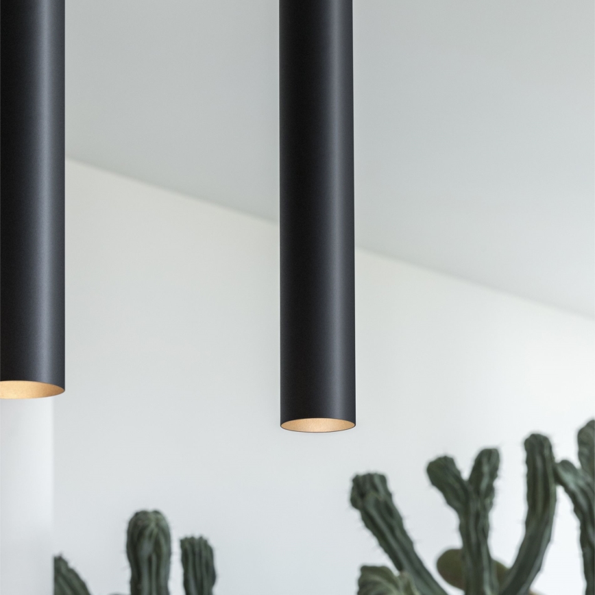 Ideal Lux - LOOK LED cable pendant 1x GU10/7W/230V CRI 90, dia. 6 cm, black